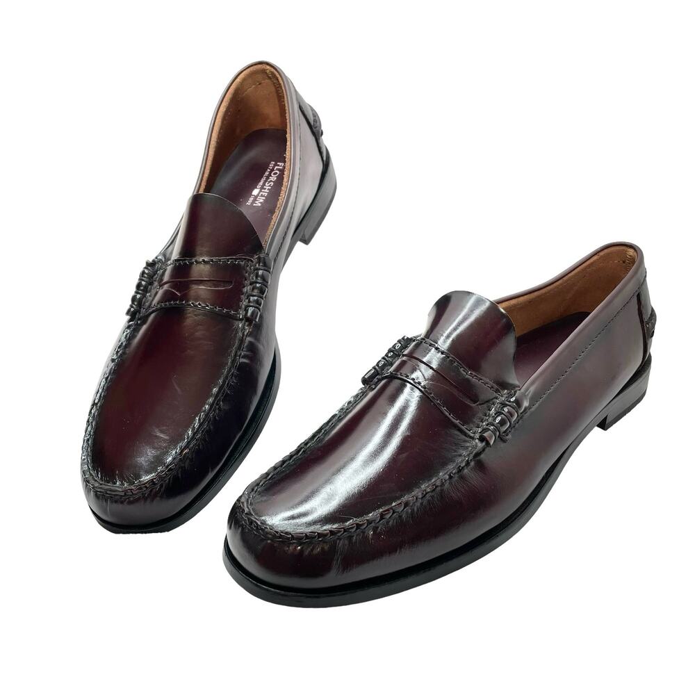 ✨Florsheim NEW* Berkley Mens Penny Loafers Burgundy (12B)✨